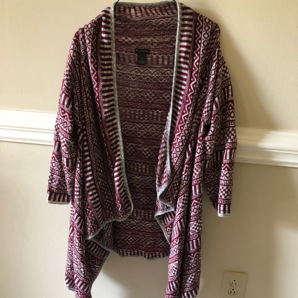 Printed cardigan